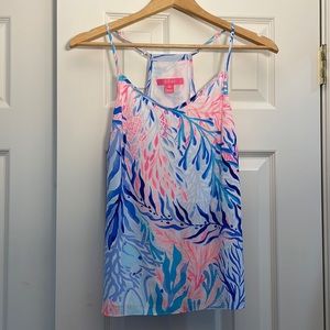 Lilly Pulitzer, tank top, blouse, colorful, spaghetti strap, summer